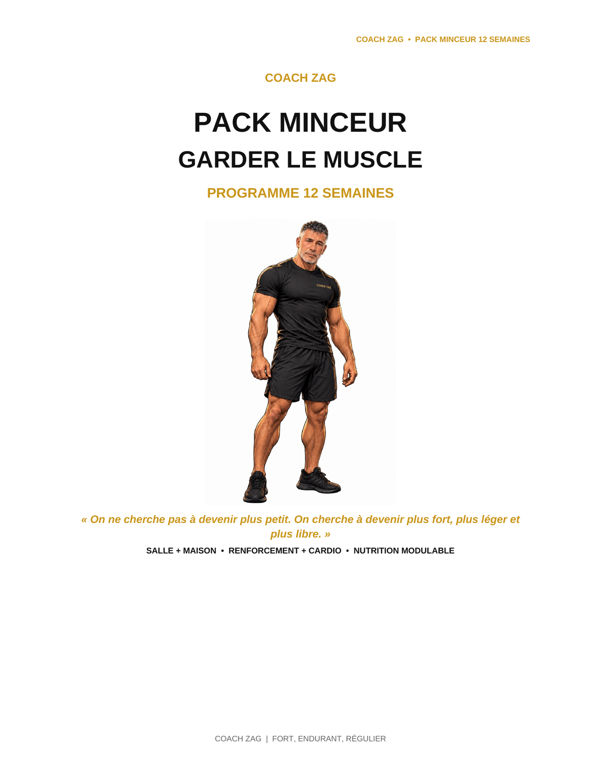 Pack Minceur Coach Zag — Programme complet 12 semaines