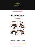 Pack Pectoraux avec Haltères Coach Zag — Programme complet 8 semaines