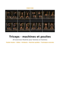 Pack Triceps – Machines et poulies – 20 exercices illustrés | Coach Zag