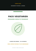 Pack Végétarien Coach Zag — Programme complet 12 semaines